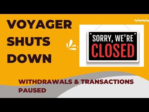 Voyager shuts down, voyager crypto news today.