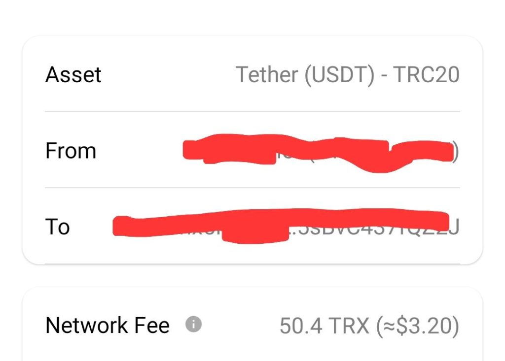 is this the normal fees for usdt trc20 now? or am I doing something wrong? using trust wallet