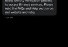 I got this message on my phone, I have not accessed my Binance account in over a year, what is going on?